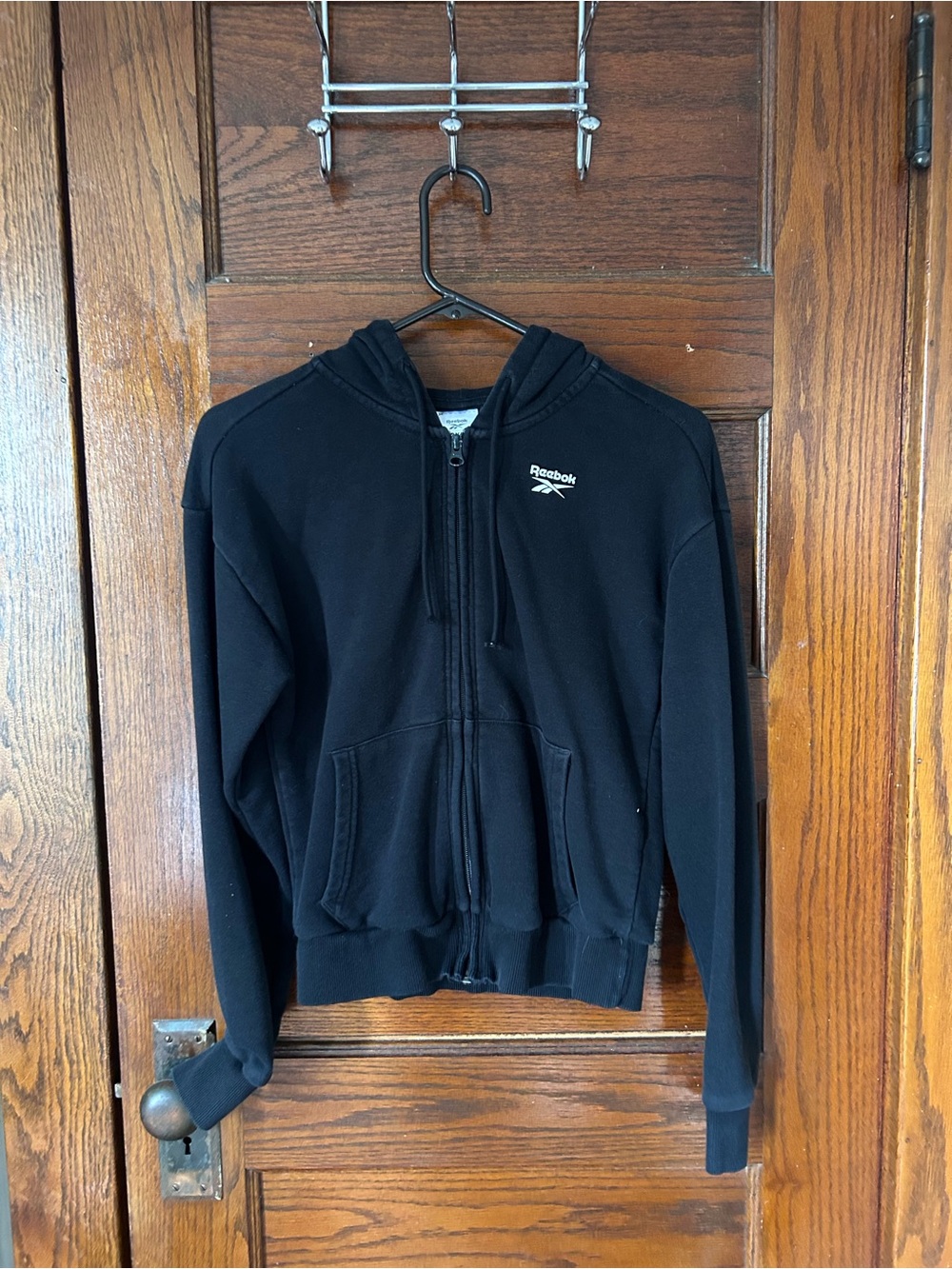 Reebok Black Zip-Up Hoodie
